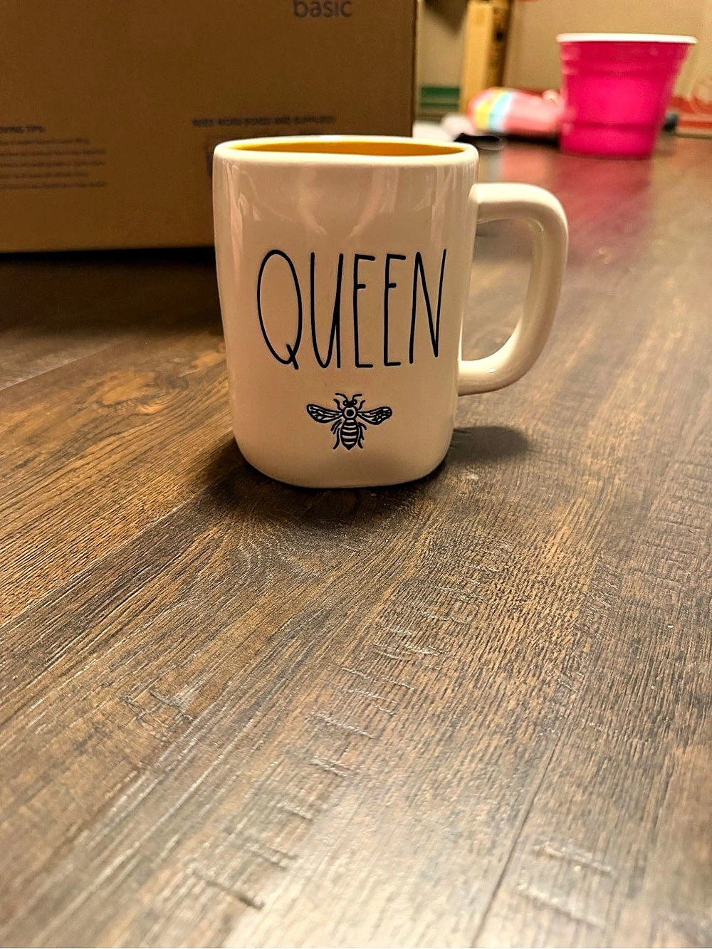 Rae Dunn Queen Bee Mug White